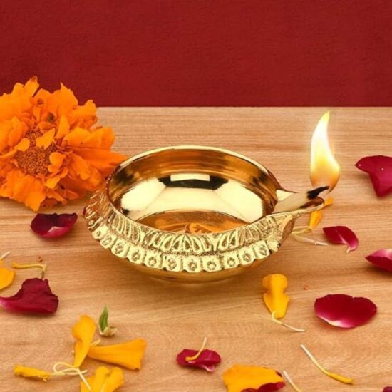 Brass Diyas for Pooja