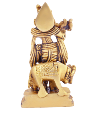 Lord Krishna Statue with Cow